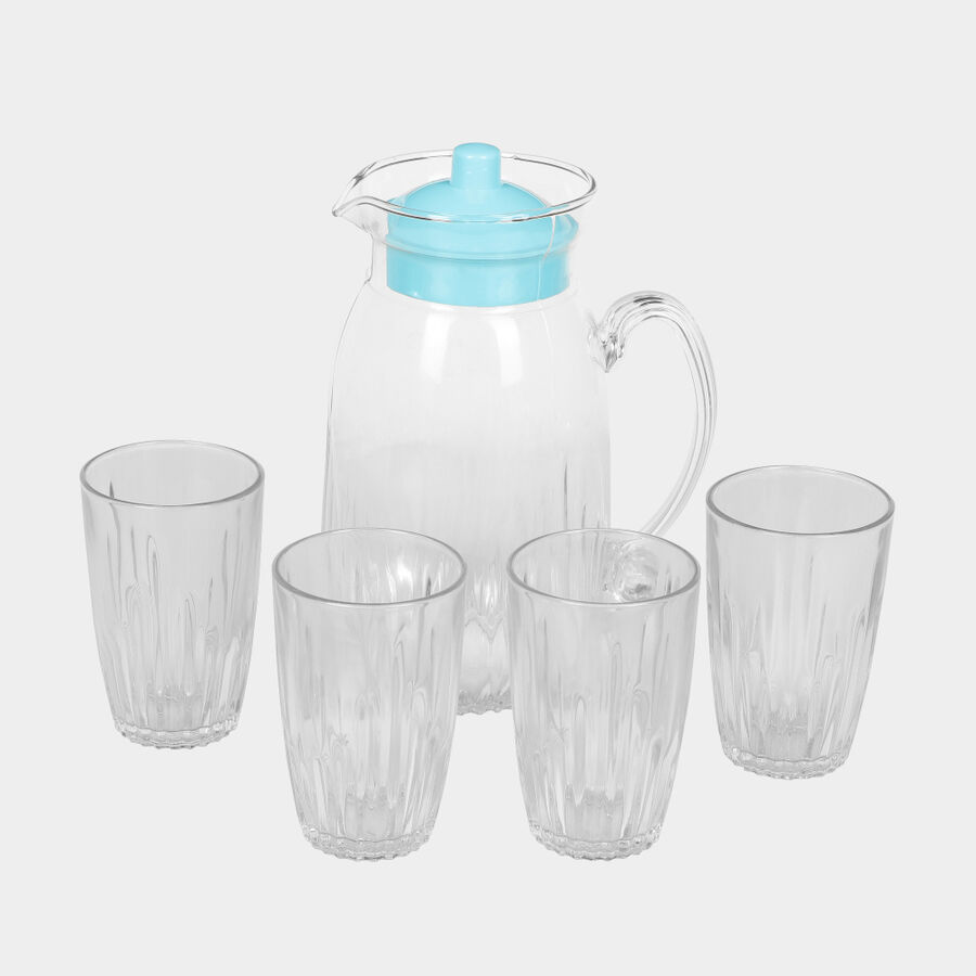 Lemon Jug With Glass,Set of 4, , large image number null
