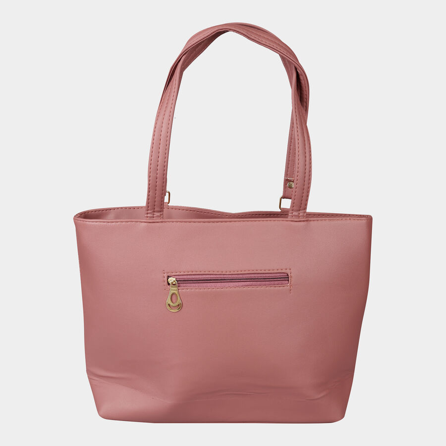 Women Solid Peach Handbag, , large image number null