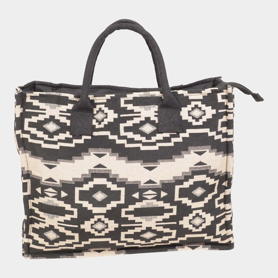 Women's Jaquard Canvas Shopping Bag, Large, , large image number null