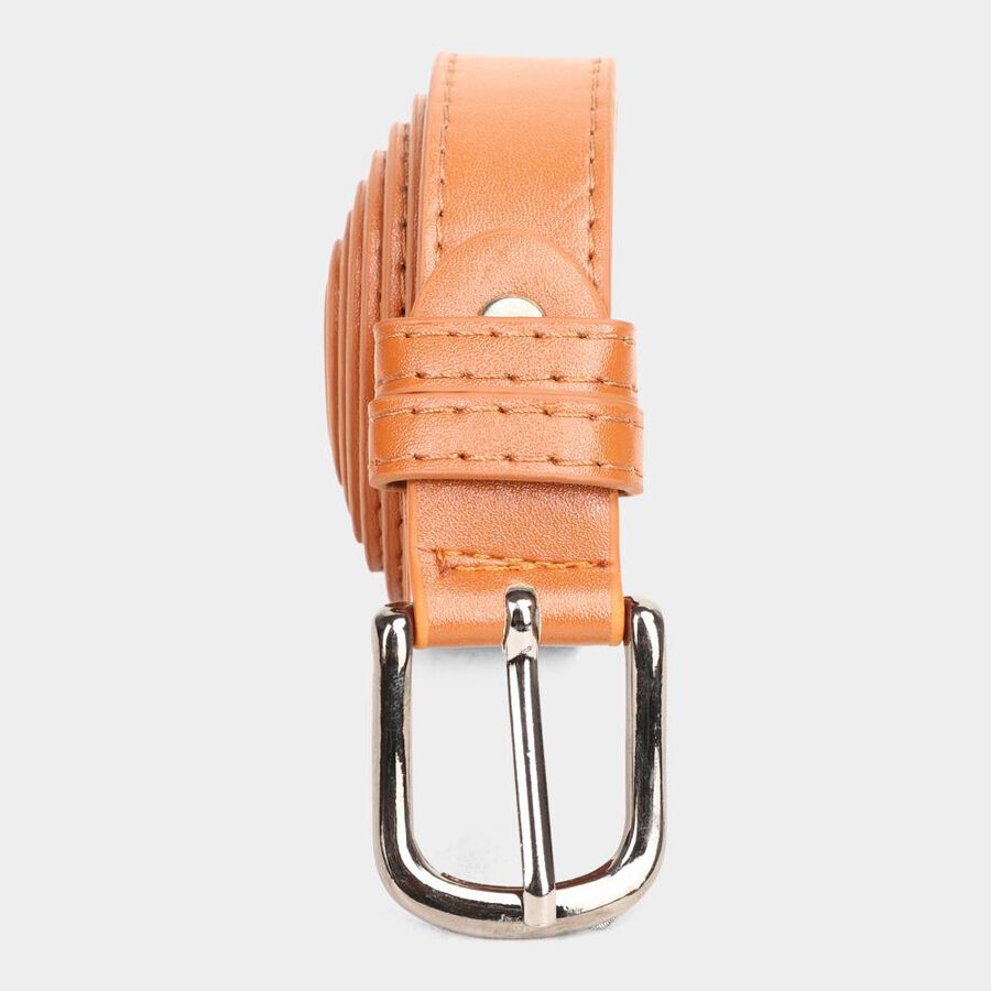 Women's Beige Polyurethane Belt, , large image number null