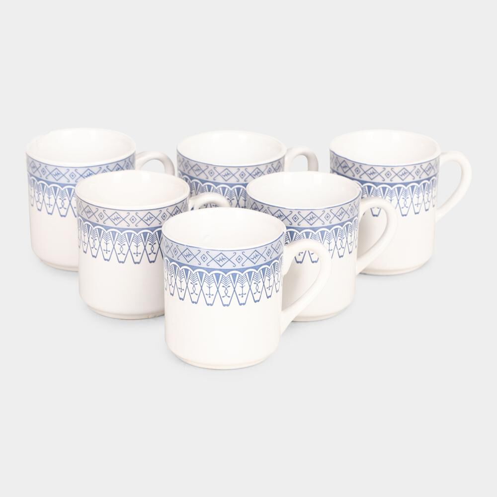 Home Finery                         120ml Stoneware Cup Set of 6