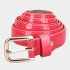 Women's Red Polyurethane Belt, , small image number null
