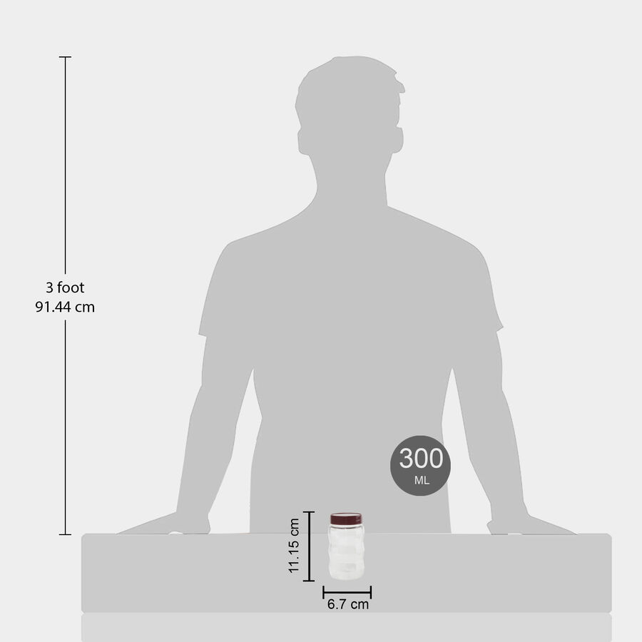 300ml Plastic Container Set of 6, , large