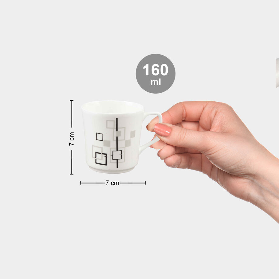 160 ml Bone China Mug, Set of 6, , large image number null