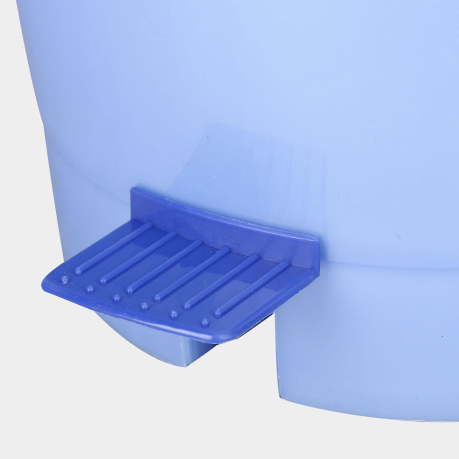 6 L Blue Plastic Dustbin, , large image number null