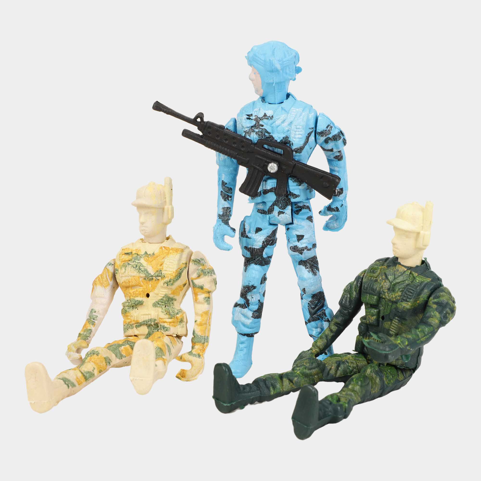 Miniature top soldier figures