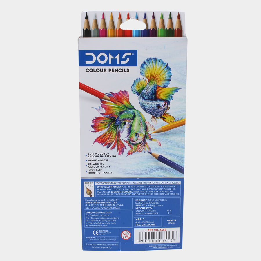 Colour Pencil 12 Shades, , large image number null