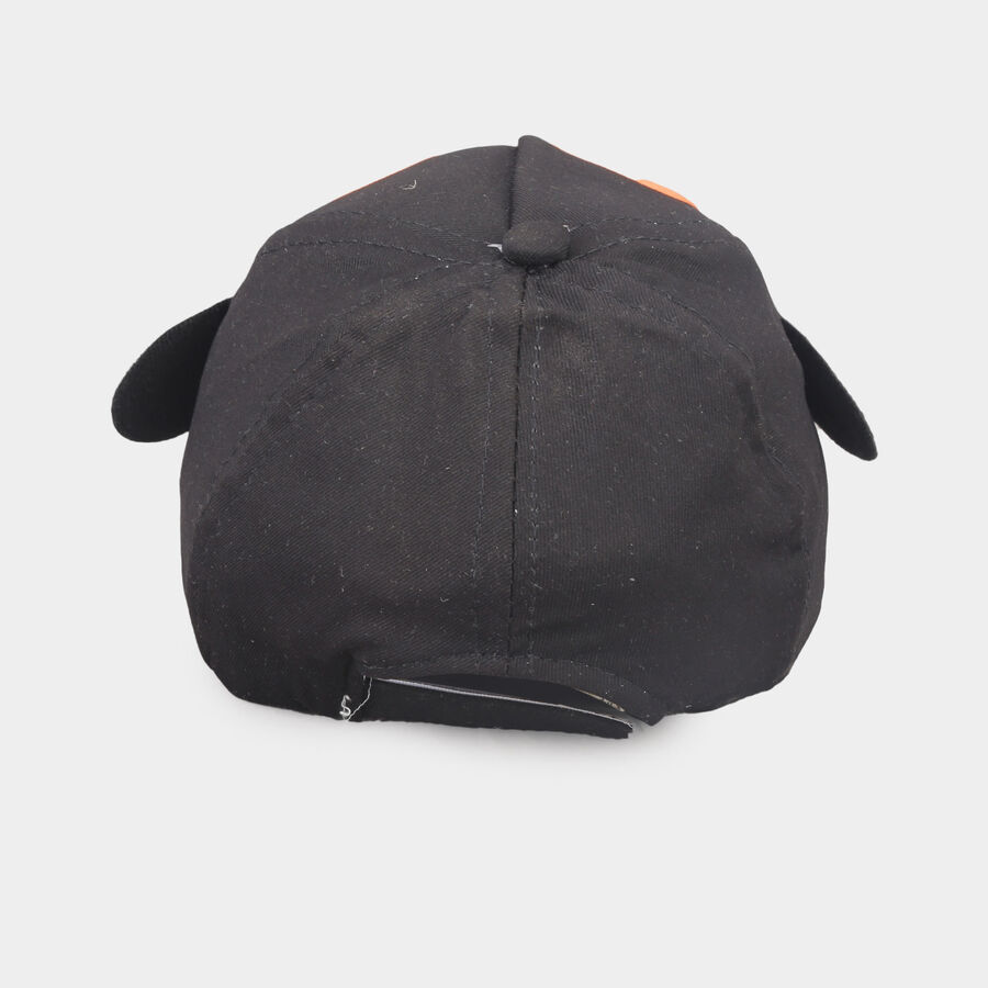 Kids' Black Nylon/Polyester Cap, , large image number null