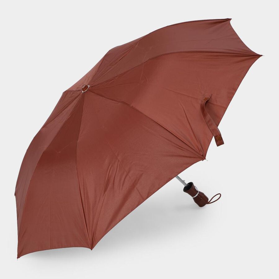 Brown Polyester Mens Umbrella, , large