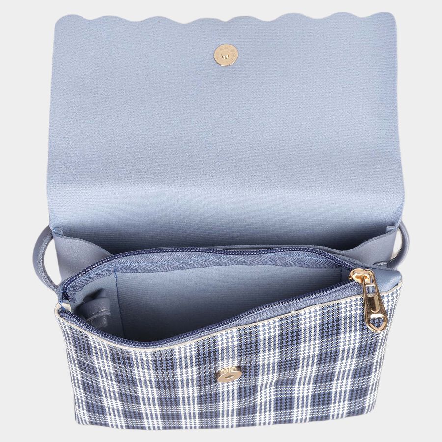 Women's Polyurethane Envelope/Zipper Sling Bag, , large image number null