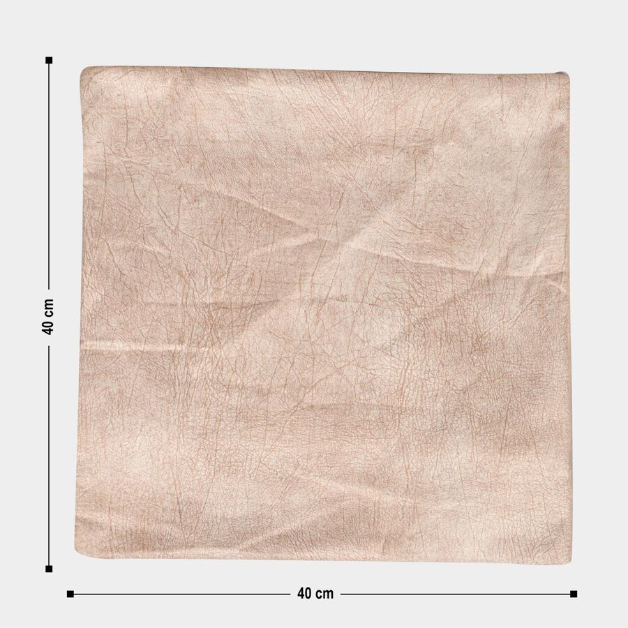 Beige Polyester Cushion Cover, , large image number null
