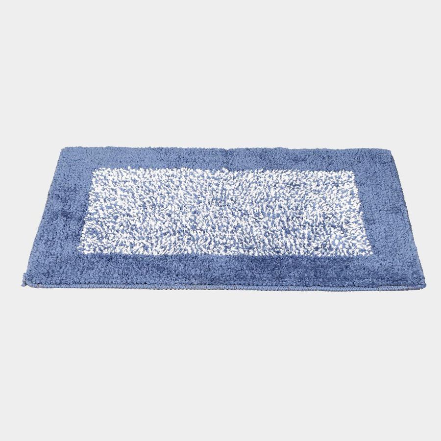 Anti-Skid Blue Polyester Door Mat, , large image number null