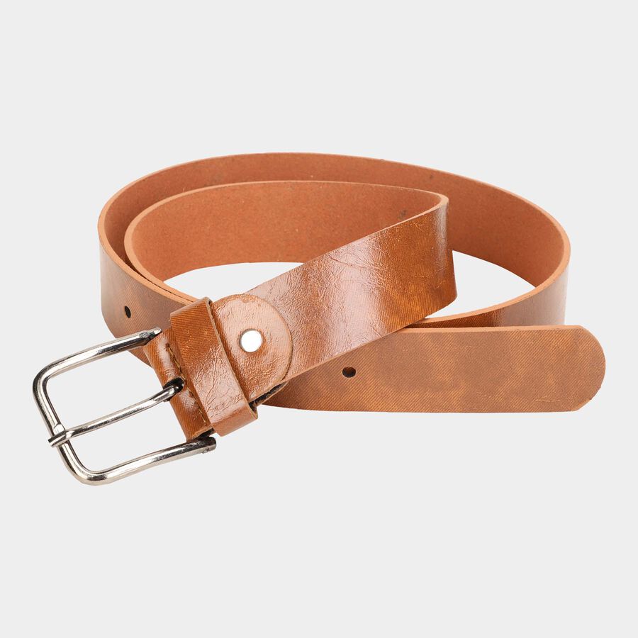 Men's Tan Polyurethane Casual Belt, , large image number null