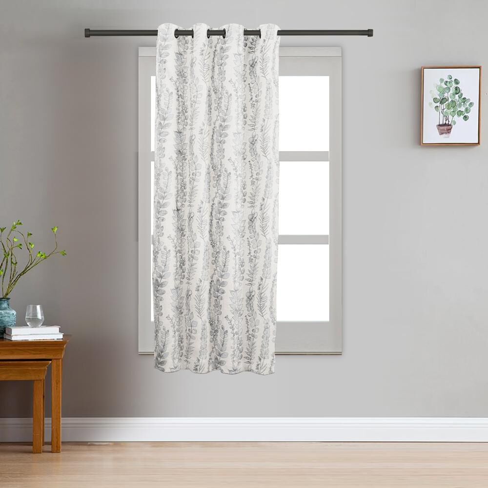 Home Beautiful                         5ft. Light Grey Window Curtain