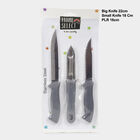Steel Knife & Peeler Set of 3, , small image number null