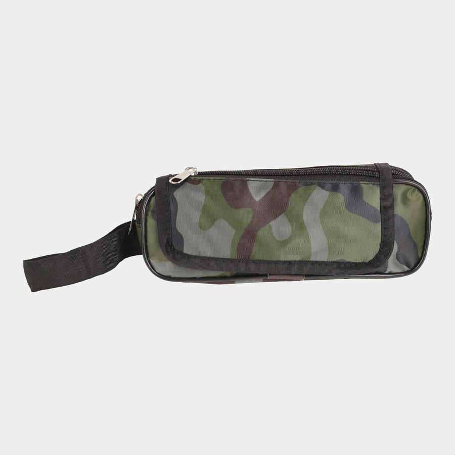 Fabric Pencil Pouch, 20 cm X 10 cm X 6 cm - Colour/Design May Vary, , large image number null