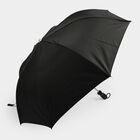 Woman's Black Polyester Umbrella, , small