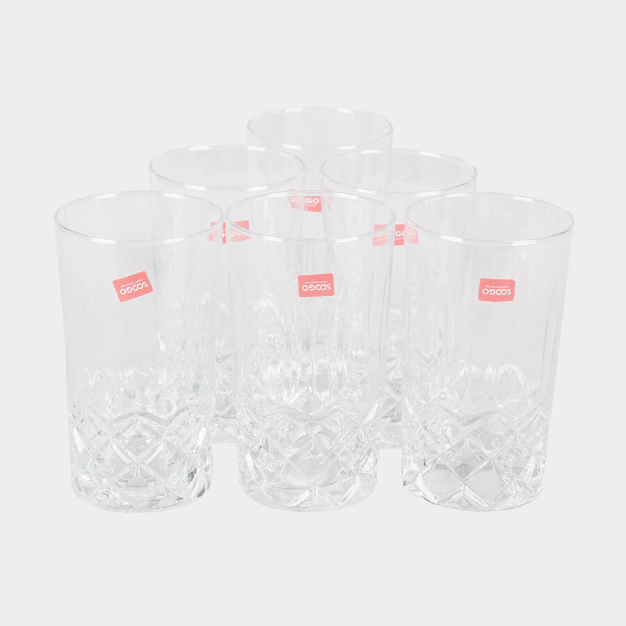 360 ml Glass Tumbler Set of 6, , large image number null