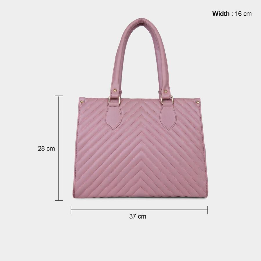 Women's Dark Pink Polyurethane Hand Bag, , large image number null