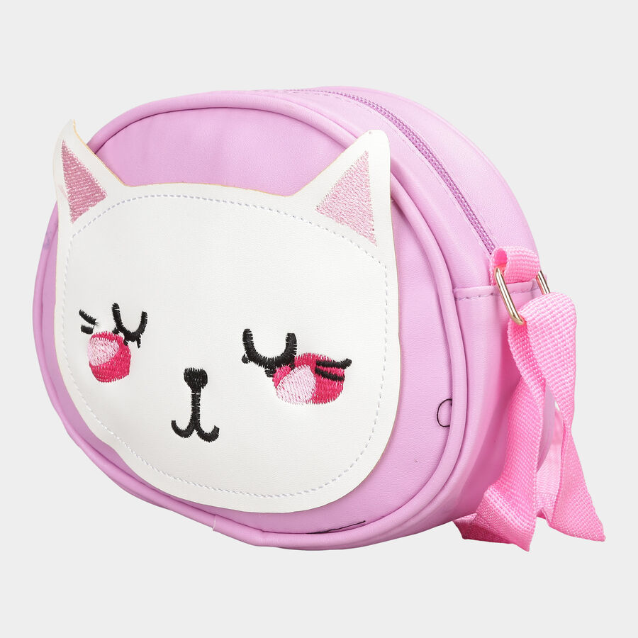 Kid's Pink Polyurethane Bag, , large image number null