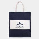 Dark Blue Canvas Lunch Bag, , small image number null