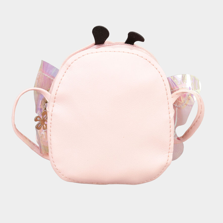 Women's Pink Polyurethane Sling Bag, , large image number null