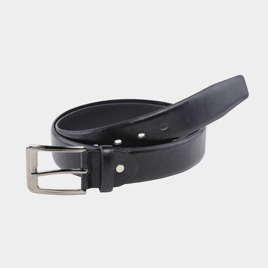 Men's Polyurethane Casual Belt, Size 40, Smooth/Plain, , large image number null