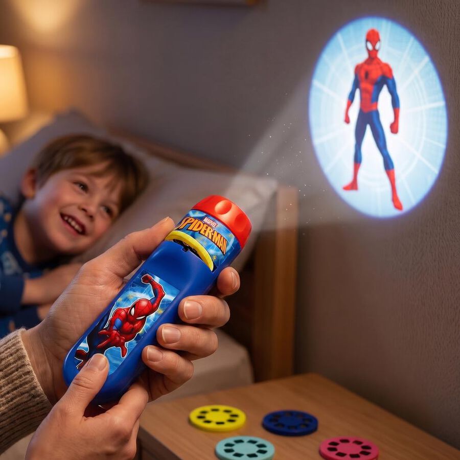 Kid's Spider-Man Projector Torch Flashlight Toy , , large