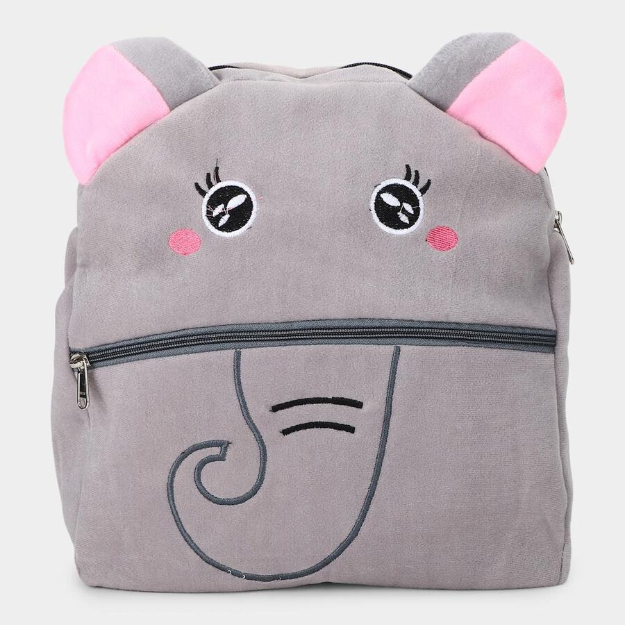Kid's Soft Plush Elephant Backpack, , large