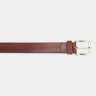 Men's Brown Leather Casual Belt, 38 in. Waist, , small image number null