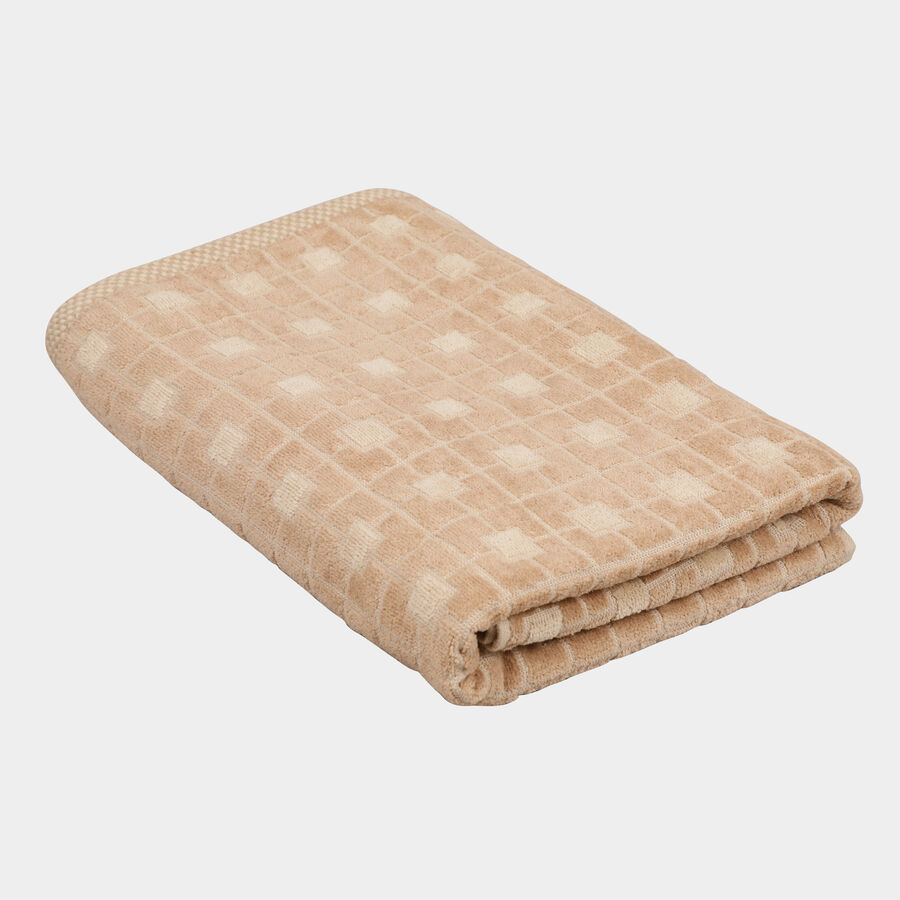 Beige Cotton Bath Towel, , large image number null