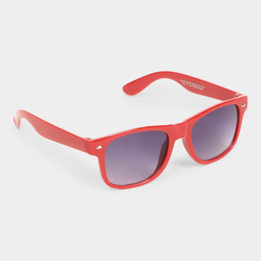 Kid's Plastic Clear Glass Rectangle Sunglasses, , large image number null