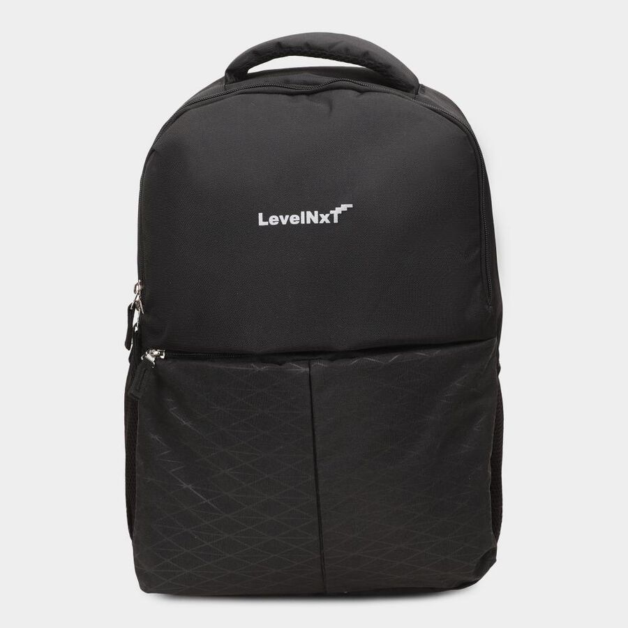 Black Backpack with Laptop Sleeve, 27 L(Approx), , large image number null