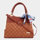 Women's Brown Polyurethane Hand Bag, , small image number null