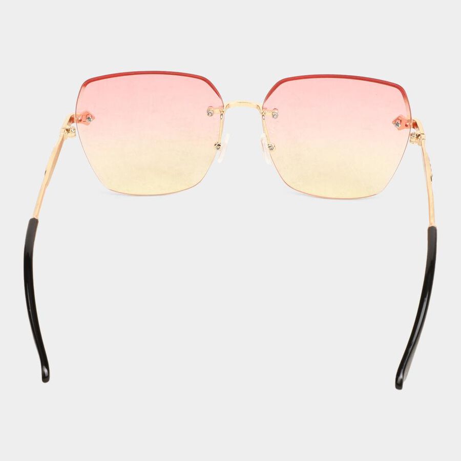 Women's Metal Gradient Rimless Sunglasses, , large image number null