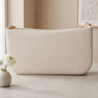 Woman's Off-White Polyurethane Bag, , small