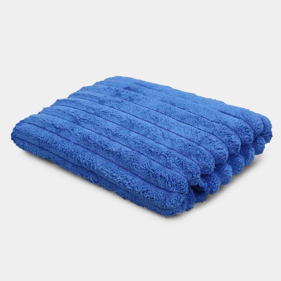 330 GSM Blue Microfiber Bath Towel, , large image number null