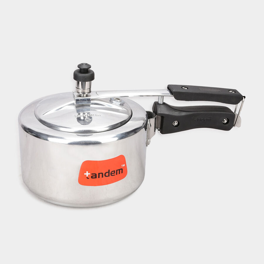 Aluminium Pressure Cooker- 2 L (Gas & Induction Compatible), , large image number null