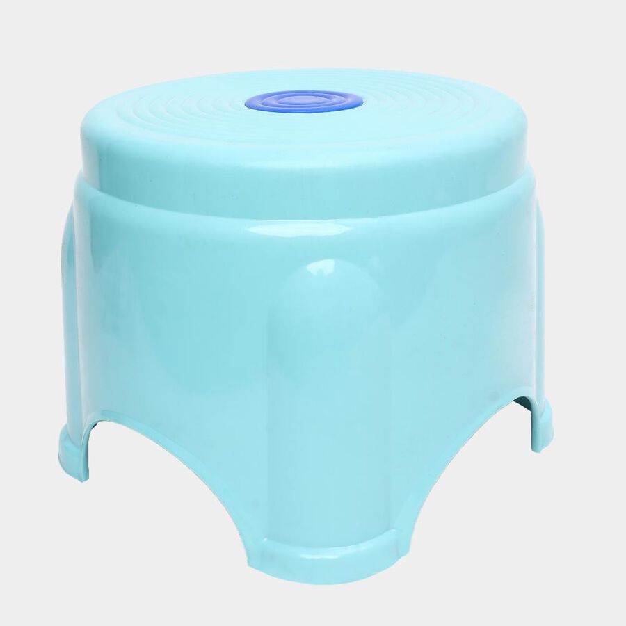 Blue Plastic Bath Stool, , large image number null