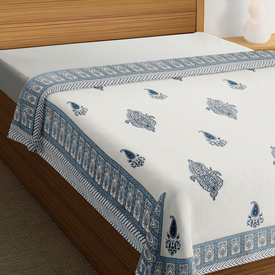 White Cotton Top Sheet , , large image number null
