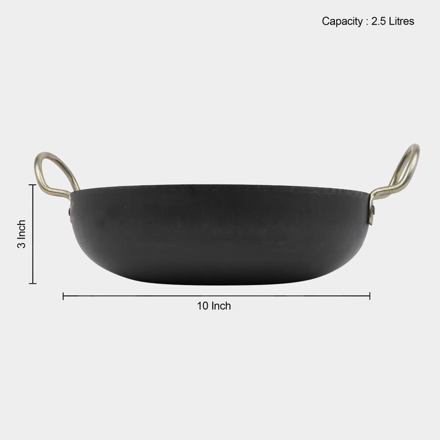 आयरन कढ़ाई, 2.5 L, 25 cm व्यास, , large image number null
