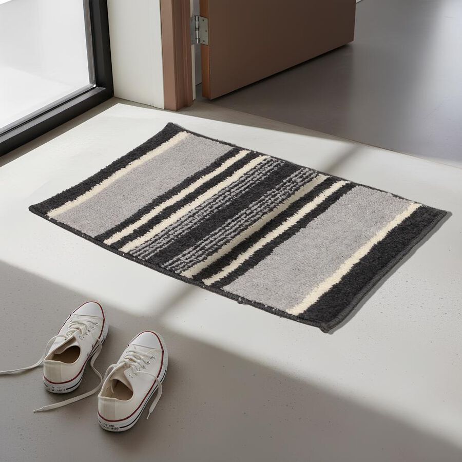 Anti-SKId Grey Polyester Door Mat, , large image number null