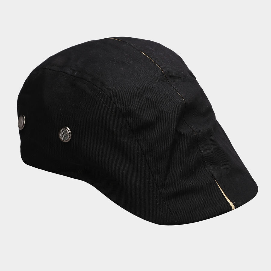 Black Men Tennis Cap, , large image number null
