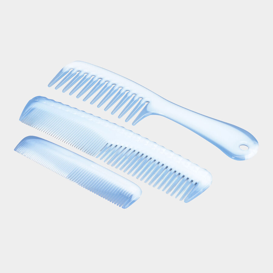 Plastic Hair Comb - Set Of 3, , large image number null