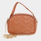 Women's Polyurethane Zipper Sling Bag, , small image number null