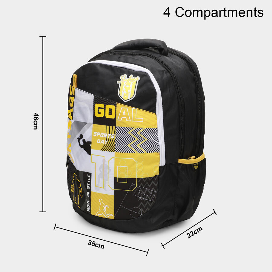Black Fabric Backpack, , large