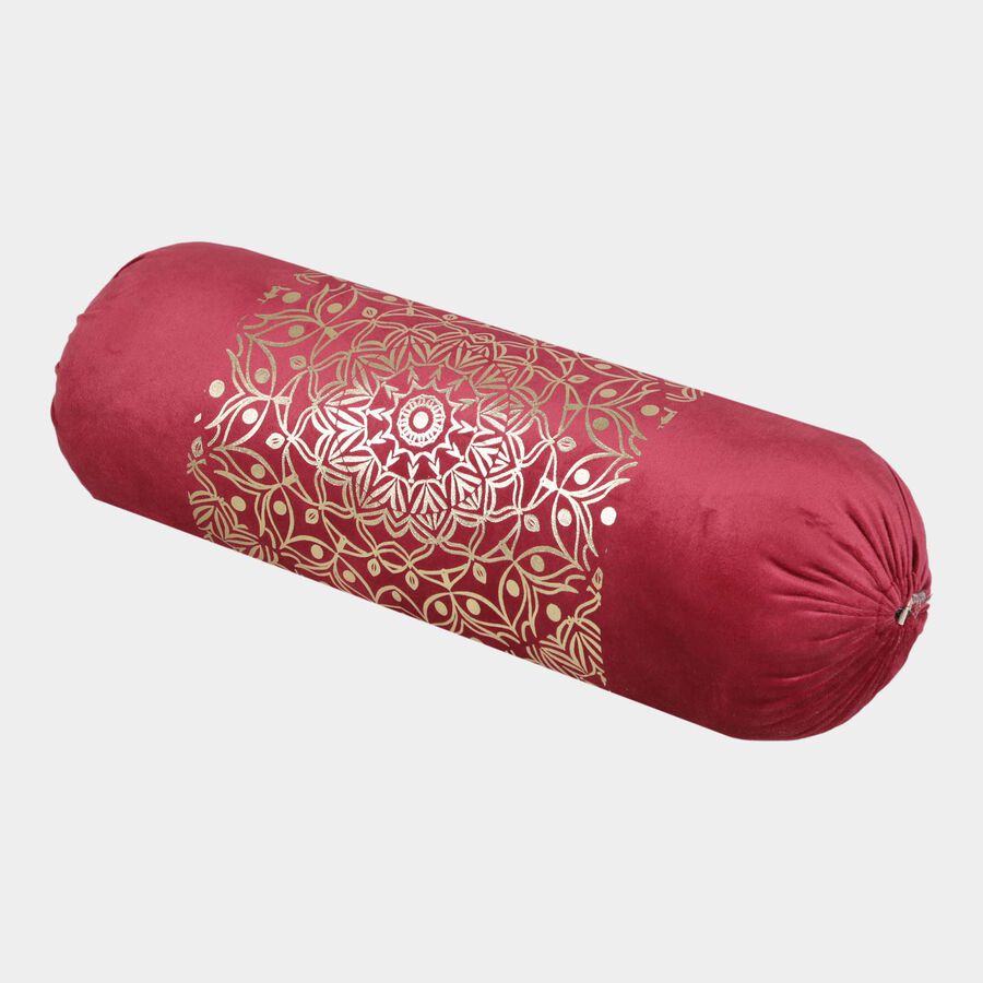 Cotton Blend Bolster, Red, 63 cm X 54 cm, , large image number null