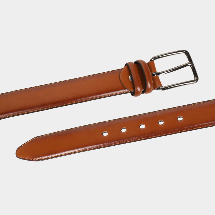 Men's Tan Polyurethane Casual Belt, , large image number null