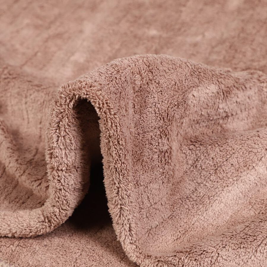 280 GSM Brown Microfiber Bath Towel, , large image number null