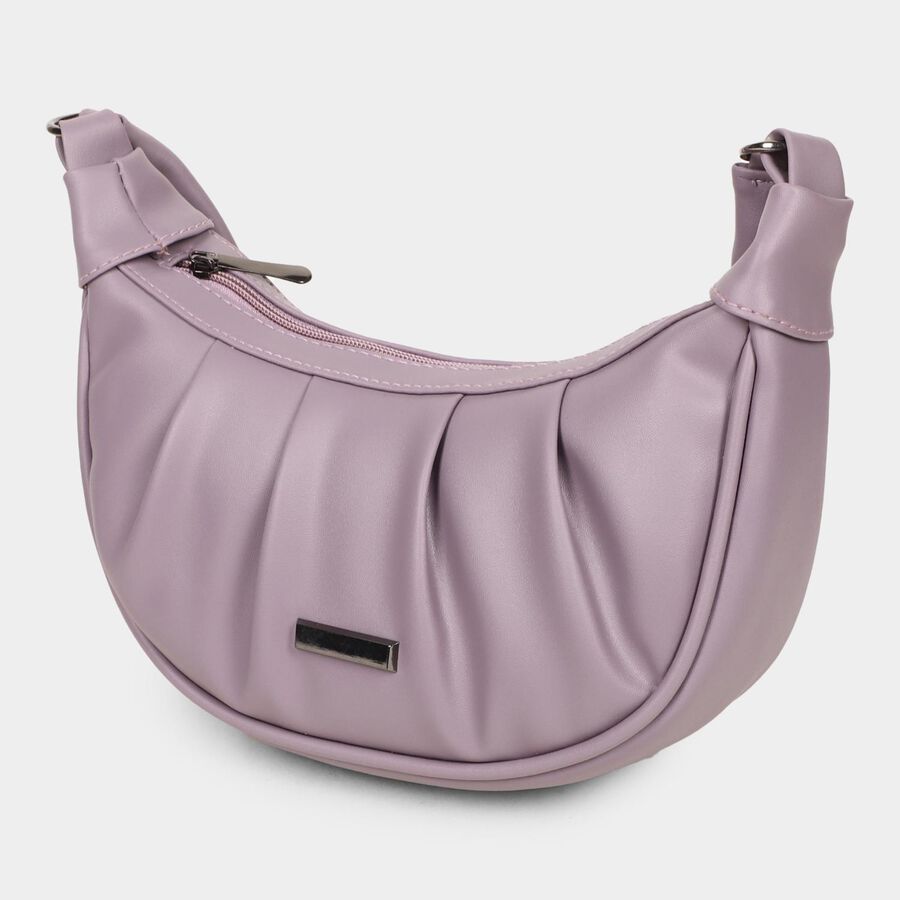 Women's Lilac Polyurethane Sling Bag, , large image number null
